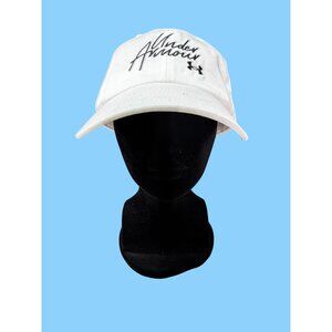 Under Armour White Embroidered Logo Cap OSFA Unisex UA Free Fit